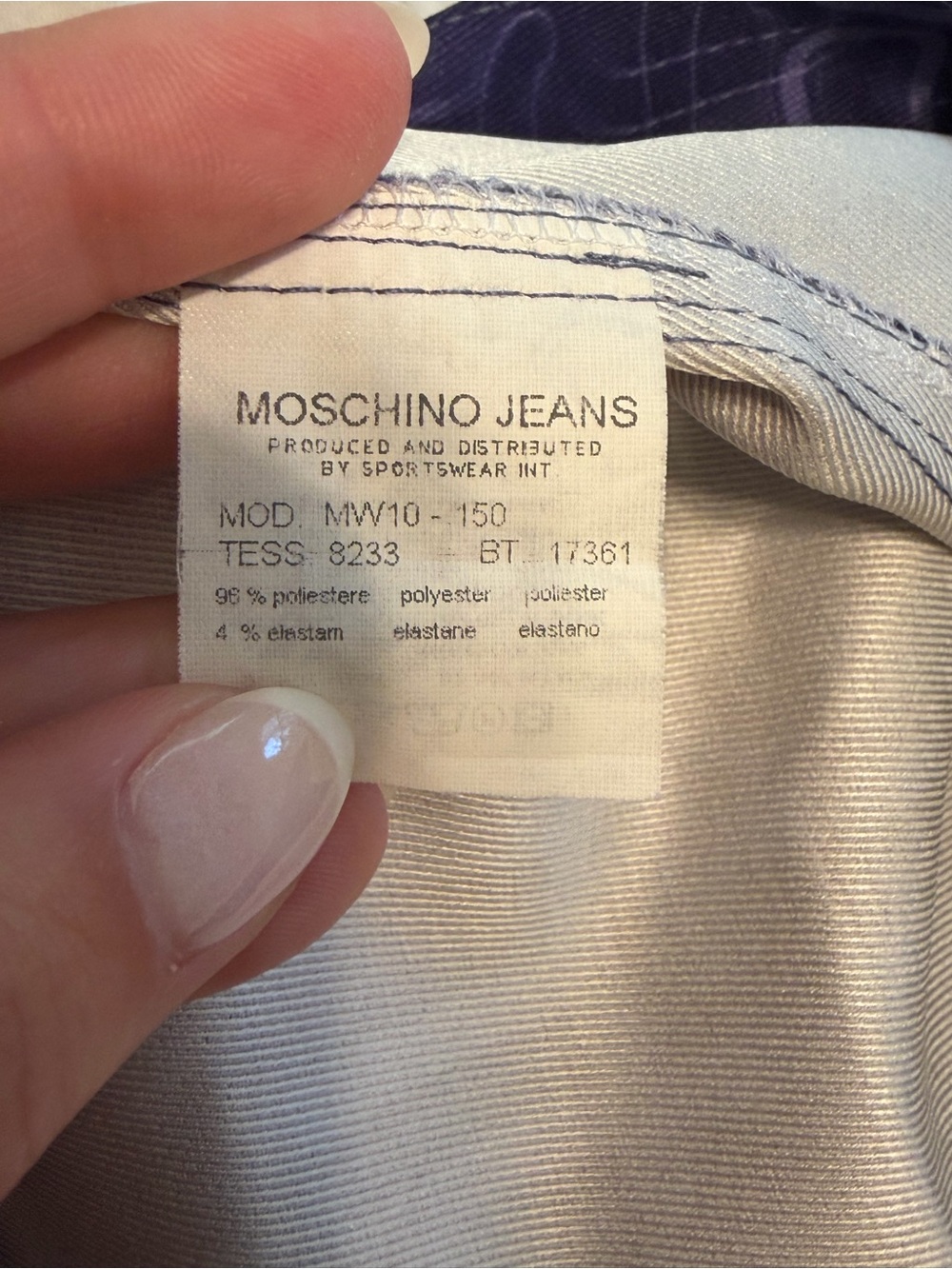 Moschino Jeans Vintage Purple 'Future 2000'  Slip Dress - Picture 4 of 4